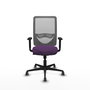 PIQUERAS Y CRESPO Silla de oficina Zulema con mecanismo Sincro, Morado y Gris