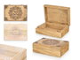 GIFTDECOR Caja Rectangular de Madera de Mango, Surtido de 2 Colores (Pack de 6)