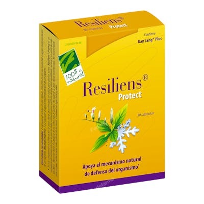 Cien por Cien Natural Resiliens Protect 30Cap. Con Vitamina C y Zinc para el Sistema Inmune Cien por Cien Natural Resiliens Protect 30Cap. Con Vitamina C y Zinc para el Sistema Inmune