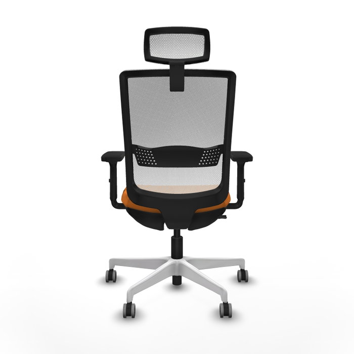 PIQUERAS Y CRESPO Silla de oficina Haches Naranja y Blanco PIQUERAS Y CRESPO Silla de oficina Haches Naranja y Blanco