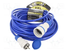 KEL Prolongador de alimentación H07BQ-F 3G2,5mm2 25m azul