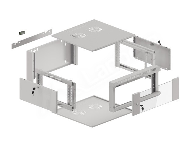 Lanberg Armario Rack de Pared 19 de 4U 600mm Gris Lanberg Armario Rack de Pared 19 de 4U 600mm Gris