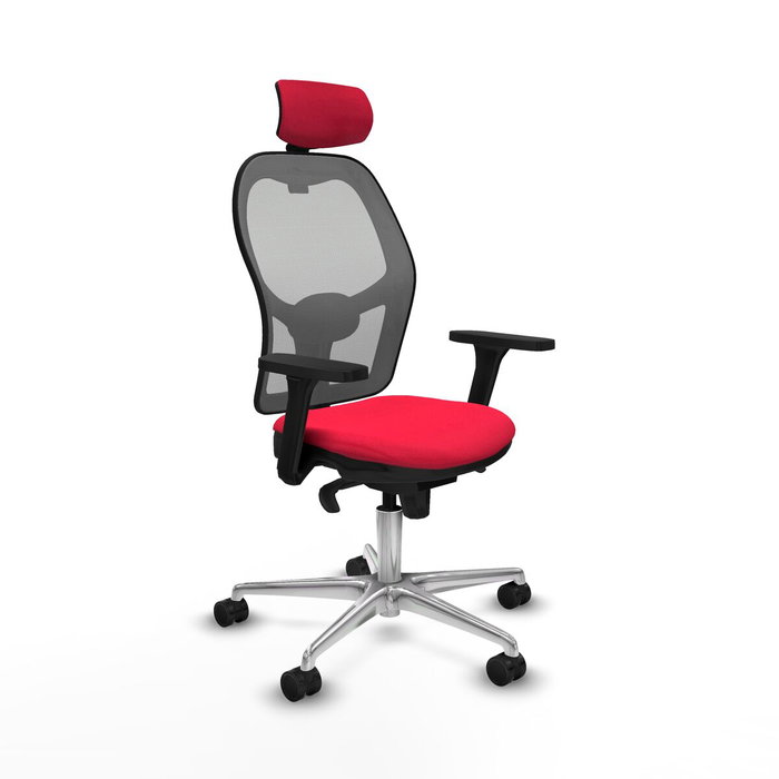 PIQUERAS Y CRESPO Silla de oficina Jorquera Roja y Gris PIQUERAS Y CRESPO Silla de oficina Jorquera Roja y Gris