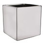 Mica Decorations Macetero Chaz Cuadrado Plata Cerámica 14x14x14cm a14x14x14cm
