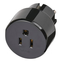 Brennenstuhl 1508520 Adaptador de Viaje Universal DE Aufsatz USA Japón Negro