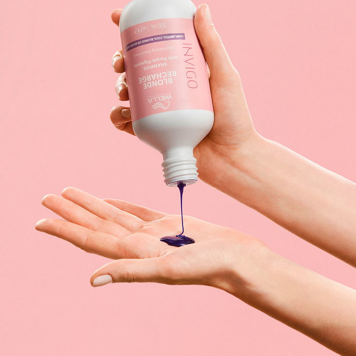 Wella Professionals INVIGO BLONDE RECHARGE - Champú Violeta Neutralizante para Cabellos Rubios y con Mechas - 1000 ml