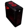 CAJA SEMITORRE HIDITEC NG-RX - ACERO LAMINADO 8MM+PANELES CRISTAL TEMPLADO 4MM - VENTILADORES CON LEDS - ADMITE GRAFICAS HASTA 350MM - ATX