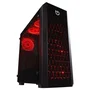 CAJA SEMITORRE HIDITEC NG-RX - ACERO LAMINADO 8MM+PANELES CRISTAL TEMPLADO 4MM - VENTILADORES CON LEDS - ADMITE GRAFICAS HASTA 350MM - ATX