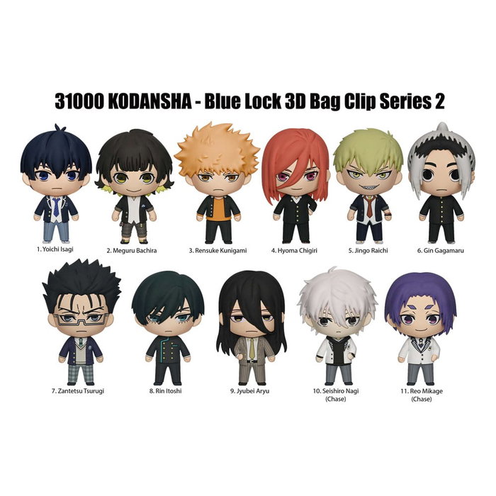 Blue Lock 3D Colgantes Peluche Expositor Serie 2 (24)