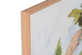 DKD Home Decor Cuadro Decorativo Tropical Lienzo Verde Azul 3.5 x 90 x 120 cm (2 Unidades)