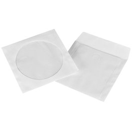 Hama Fundas de Papel para CD-ROM, 50 Unidades, Blanco