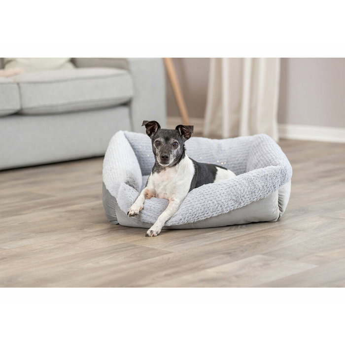 Cama para Perro Trixie Livia Soft Gris 100 x 70 cm Cama para Perro Trixie Livia Soft Gris 100 x 70 cm