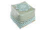 DKD Home Decor Set de 3 Cestas de Bambú y Algodón Azul