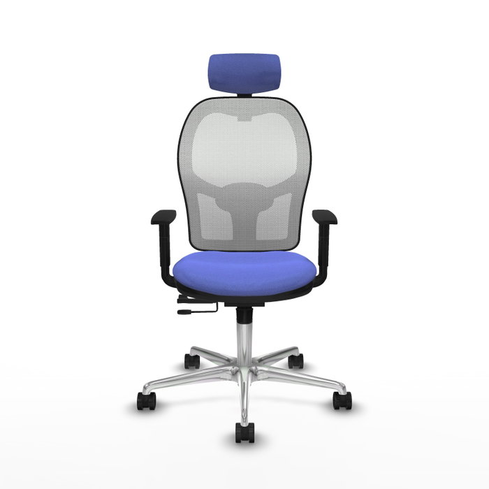 PIQUERAS Y CRESPO Silla de oficina Jorquera con mecanismo Sincro/Traslack, Azul claro y Blanco PIQUERAS Y CRESPO Silla de oficina Jorquera con mecanismo Sincro/Traslack, Azul claro y Blanco