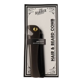 XAN PRO Peine para Barba Plegable BARBER PRO HAIR BEARD COMB