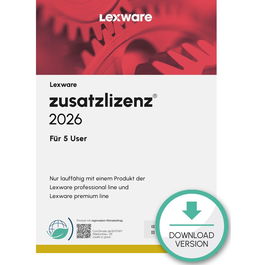 Lexware Zusatzlizenzen 2026 für 5 User - ABO - ESD-DownloadESD Licencia Software