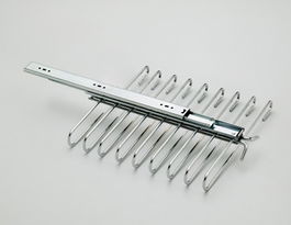 Menage Confort Pantalonero Extraíble 9 Perchas Guía Extracción Total Cromo Plata 330X95X470