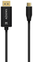 Aisens Cable Conversor Aluminio USB-C a DisplayPort 8K@60Hz, 1.8m, Negro