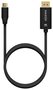 Aisens Cable Conversor Aluminio USB-C a DisplayPort 8K@60Hz, 1.8m, Negro