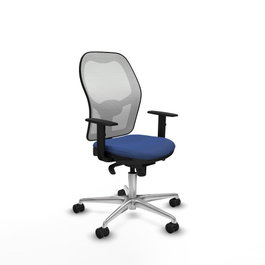 PIQUERAS Y CRESPO Silla de oficina Jorquera Azul Marino y Blanco
