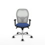 PIQUERAS Y CRESPO Silla de oficina Jorquera Azul Marino y Blanco