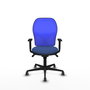 PIQUERAS Y CRESPO Silla de oficina Jorquera con mecanismo Sincro, Azul