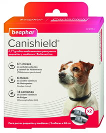 Beaphar Canishield Collar Antiparasitario para Perro, 2 unidades de 48cm