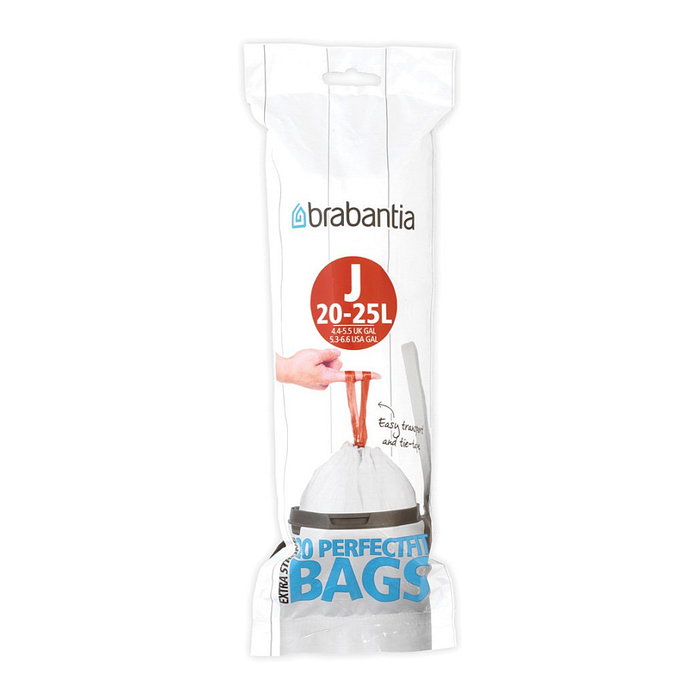 Brabantia 115585 Bolsas de Basura 23 L Blanco 20 Unidades