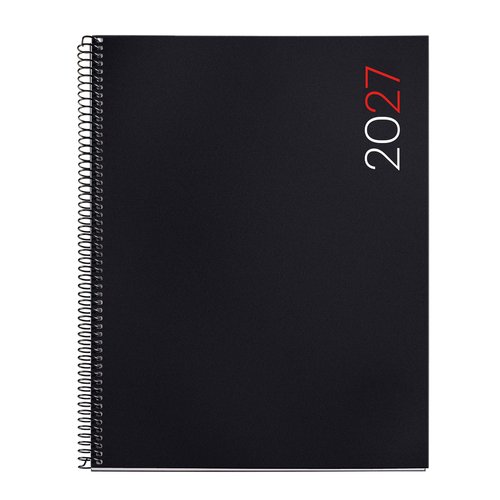 MIQUELRIUS Agenda Anual 2027 Basic City Espiral Tapa PP Negro MIQUELRIUS Agenda Anual 2027 Basic City Espiral Tapa PP Negro