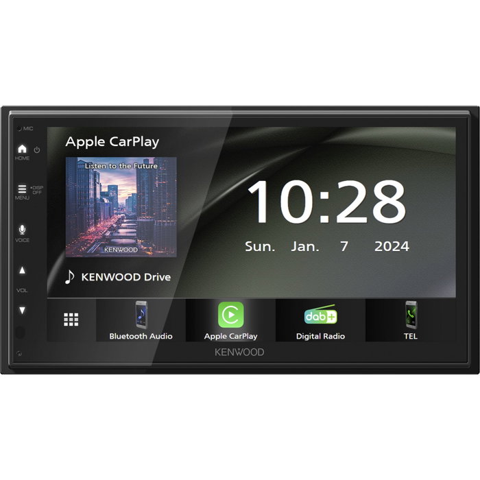Kenwood DMX5023DAB Autorradio Multimedia 2 DIN 6.8 pulg. Pantalla Táctil Capacitiva