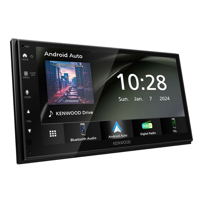 Kenwood DMX5023DAB Autorradio 2 DIN Pantalla Táctil 6.8" Compatible Apple CarPlay Android Auto Radio DAB+
