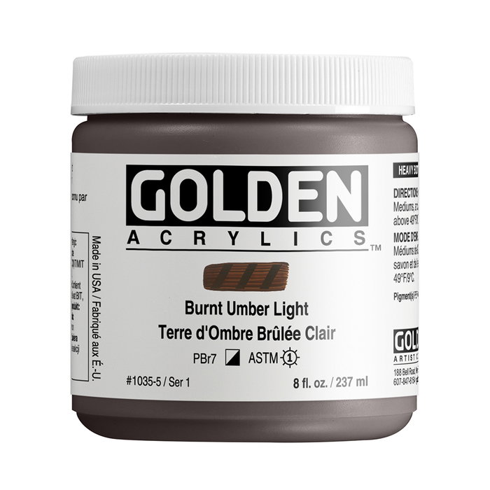 Golden Heavy Body Colores Acrílicos Tierra Sombra Tostada Claro 237 M Golden Heavy Body Colores Acrílicos Tierra Sombra Tostada Claro 237 M
