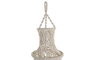 DKD Home Decor Pantalla Algodón Macramé Tejido a Mano Crudo 25x25x108 cm