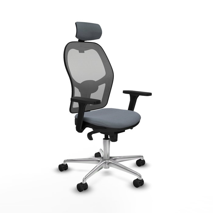 PIQUERAS Y CRESPO Silla de oficina Jorquera Gris con mecanismo Sincro PIQUERAS Y CRESPO Silla de oficina Jorquera Gris con mecanismo Sincro