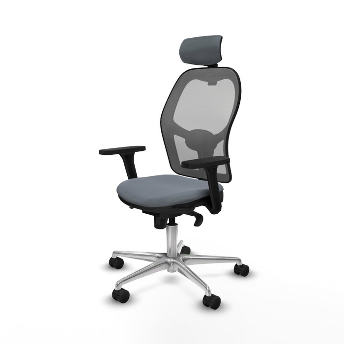 PIQUERAS Y CRESPO Silla de oficina Jorquera Gris con mecanismo Sincro PIQUERAS Y CRESPO Silla de oficina Jorquera Gris con mecanismo Sincro