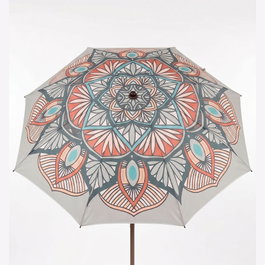 Basics Sombrilla de playa diseño mandala ø180 x 215 cm
