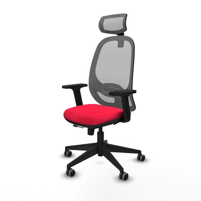 PIQUERAS Y CRESPO Silla de oficina Cilanco con mecanismo Sincro/Traslack, Rojo y Gris PIQUERAS Y CRESPO Silla de oficina Cilanco con mecanismo Sincro/Traslack, Rojo y Gris