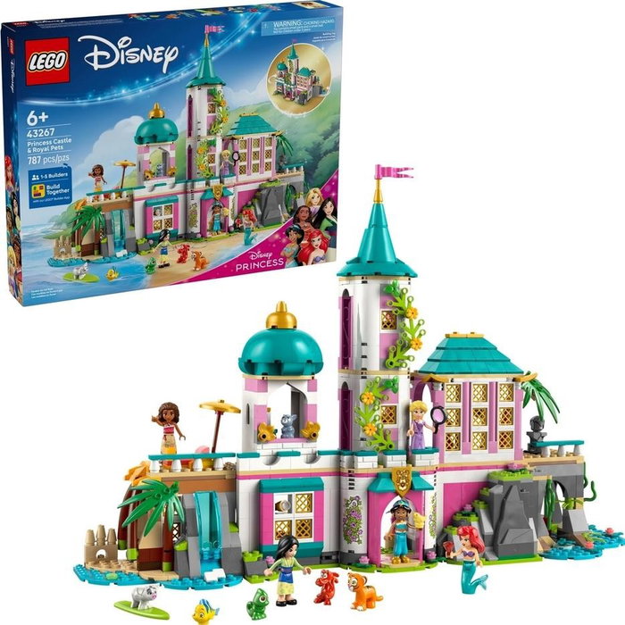 LEGO Disney Castillo de las Princesas y Mascotas Reales 43267