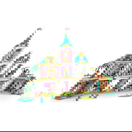 LEGO Disney Princess 43267 Castillo de las Princesas y Mascotas Reales, Juego de Construcción de 787 Piezas para +6 Años