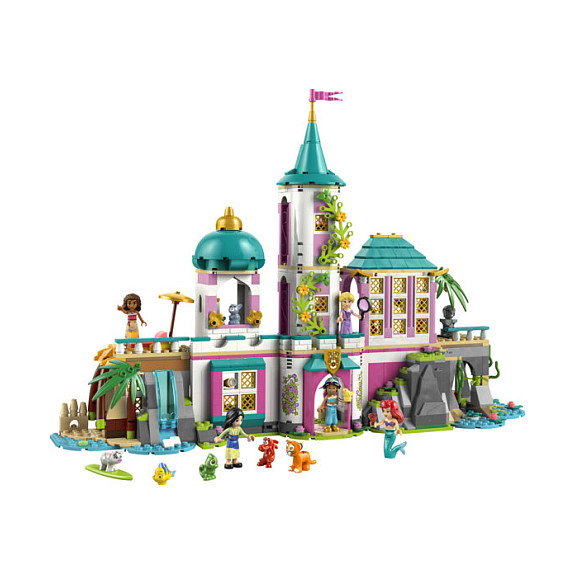 LEGO Disney Princess 43267 Castillo de las Princesas y Mascotas Reales, Juego de Construcción de 787 Piezas para +6 Años