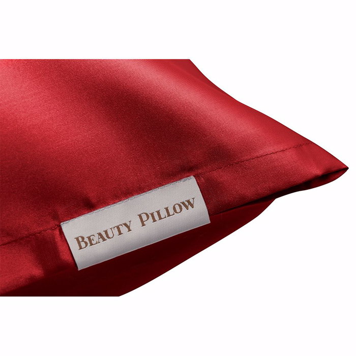 Beauty Pillow Funda de Almohada Satén 60x70 cm, Color Rojo, 1 Unidad