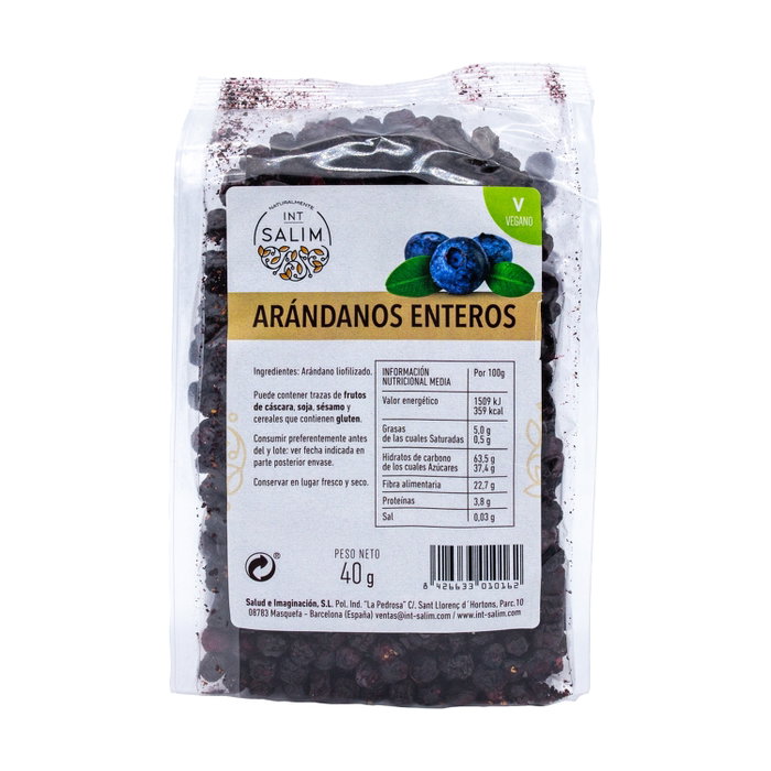 INT SALIM Arándano Negro Entero 40g INT SALIM Arándano Negro Entero 40g