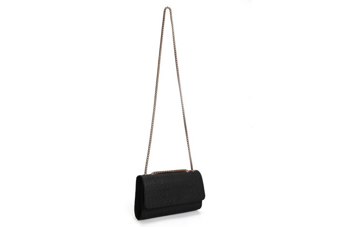 Lucky Bees 1283 Bolso Cruzado Bandolera Piel Polivinilo Negro 22x15x5 cm
