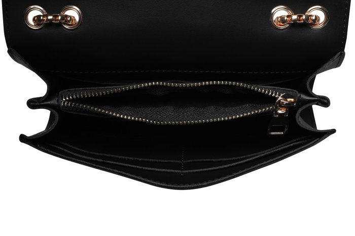 Lucky Bees 1283 Bolso Cruzado Bandolera Piel Polivinilo Negro 22x15x5 cm