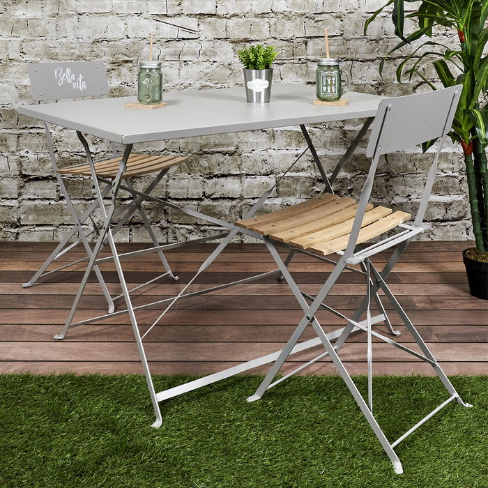 Home Deco Factory Silla Plegable Bella Vit Taupé Home Deco Factory Silla Plegable Bella Vit Taupé