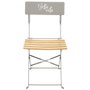 Home Deco Factory Silla Plegable Bella Vit Taupé