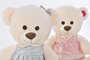 DKD Home Decor Peluche Oso Rosa Verde Blanco Poliester 20 x 50 x 20 cm (2 Unidades)