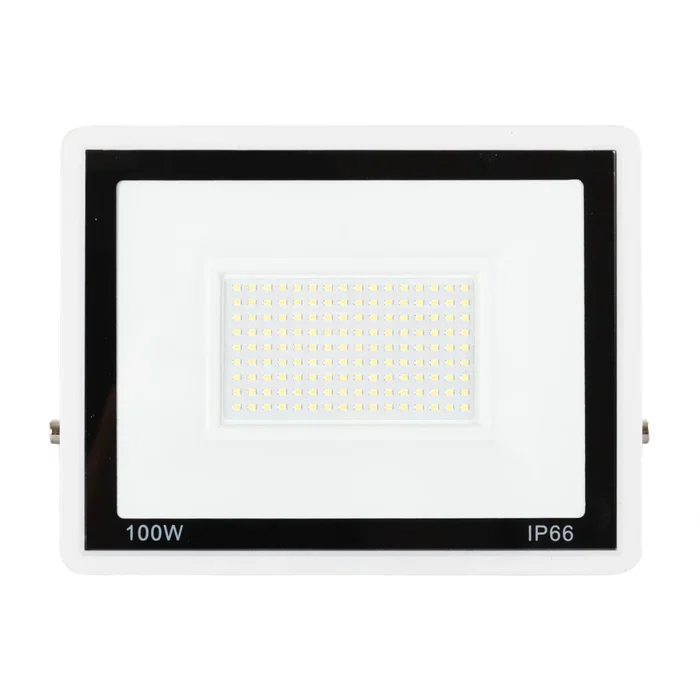 Proyector LED 100W 8000 Lumenes IP66 Blanco, Regulable TRIAC, 6000K, Alta Eficiencia 60000h, Para Exterior e Interior