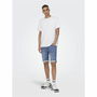Pantalones Cortos Vaqueros para Hombre Only & Sons Onsply 8584 Blue Denim Azul