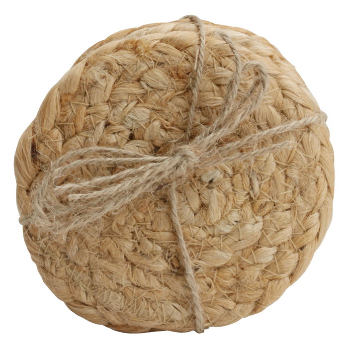 Home Deco Factory Juego de 4 Posavasos Yute Ecológico Diámetro 10 cm